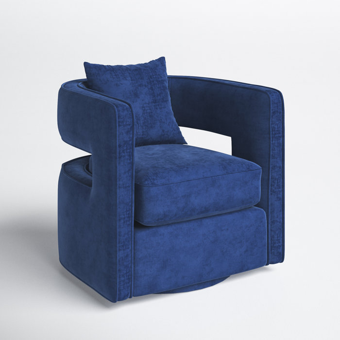 Joss & Main Jolia Upholstered Swivel Barrel Chair & Reviews Wayfair